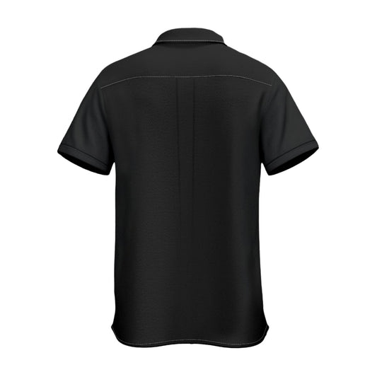 900 Merchants Short Sleeved Work Shirt Black