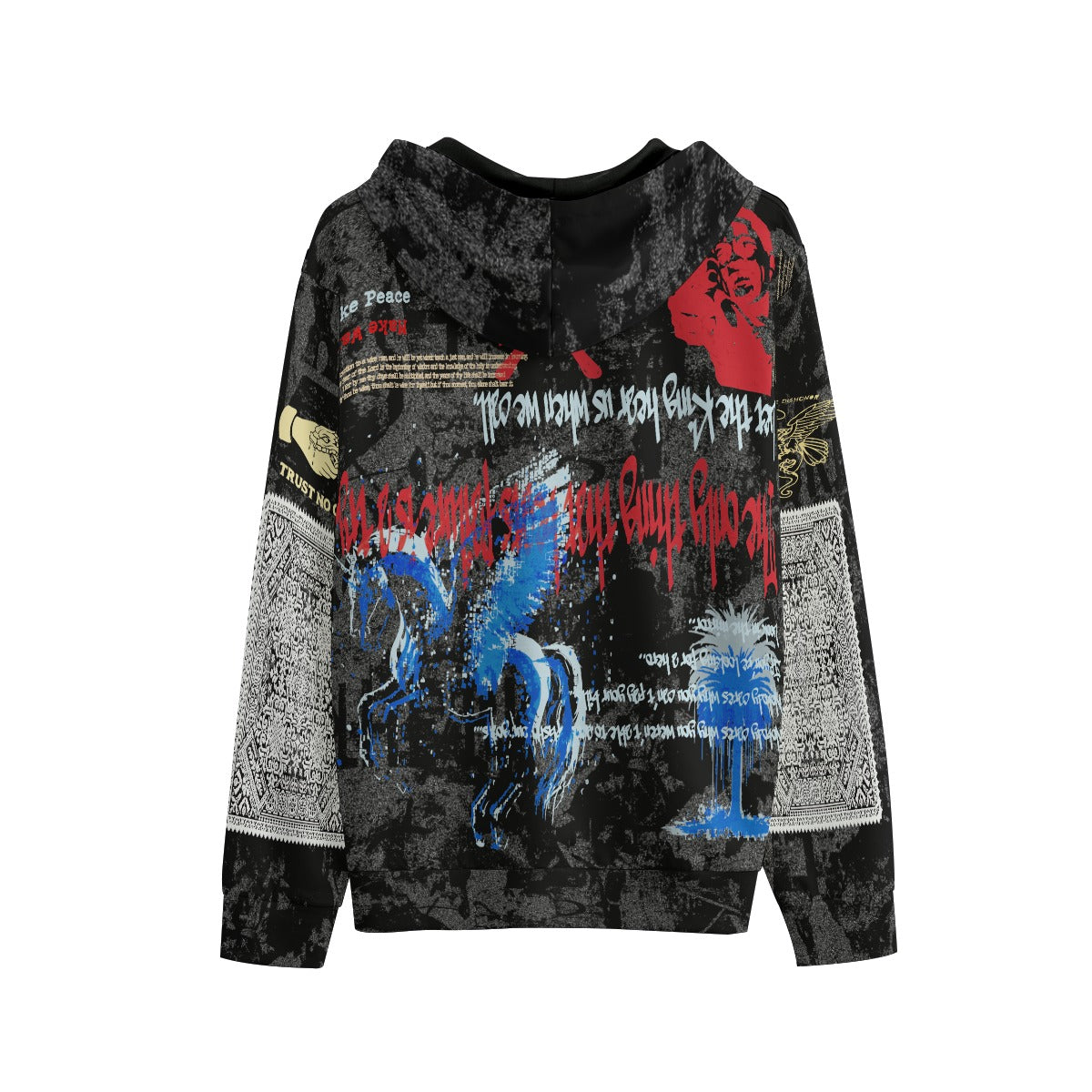 900Merchants Graffiti Hoodie - Black